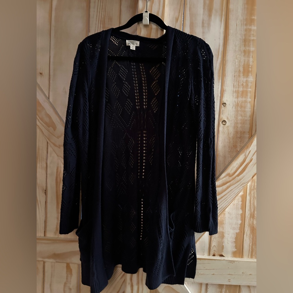 Cecily Pointelle Open Fronted Duster